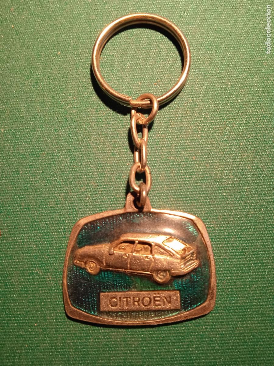 Coleccionismo de llaveros: CITROEN - TALLERES ANGARA - LLAVERO MET&Aacute;LICO CON ESMALTE Y RELIEVE