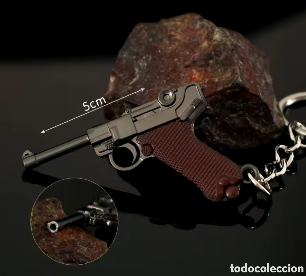 Collection of Keychains: LUGER P08 MINIATURA DE METAL LLAVERO GRAN CALIDAD