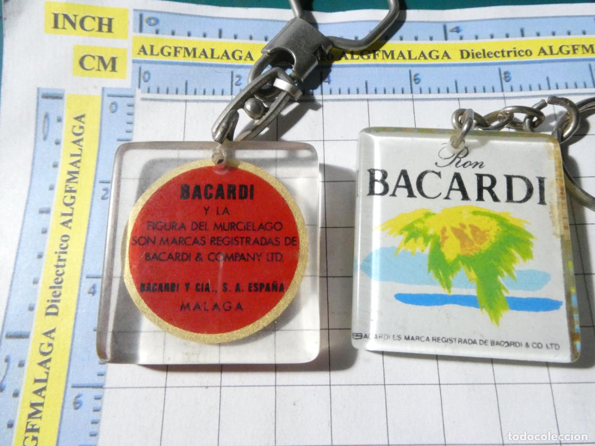 Coleccionismo de llaveros: 2 LLAVEROS DE BEBIDAS. RON BACARDI - Foto 2