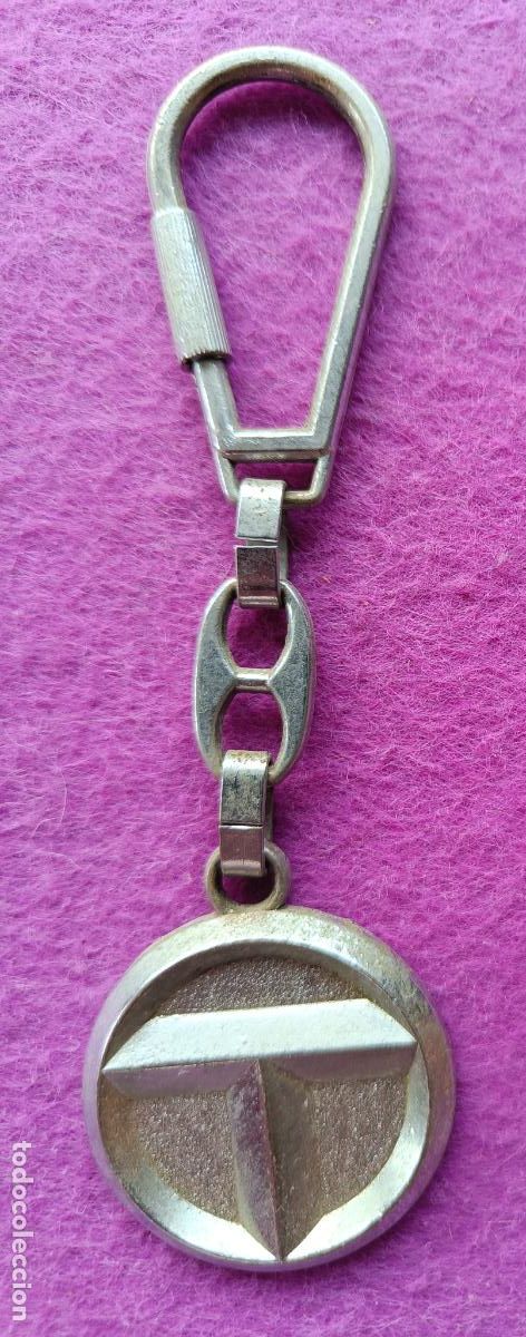 Collection of Keychains: LLAVERO AUTOMOVIL PUBLICIDAD TALBOT METALICO VER FOTO TRASERA