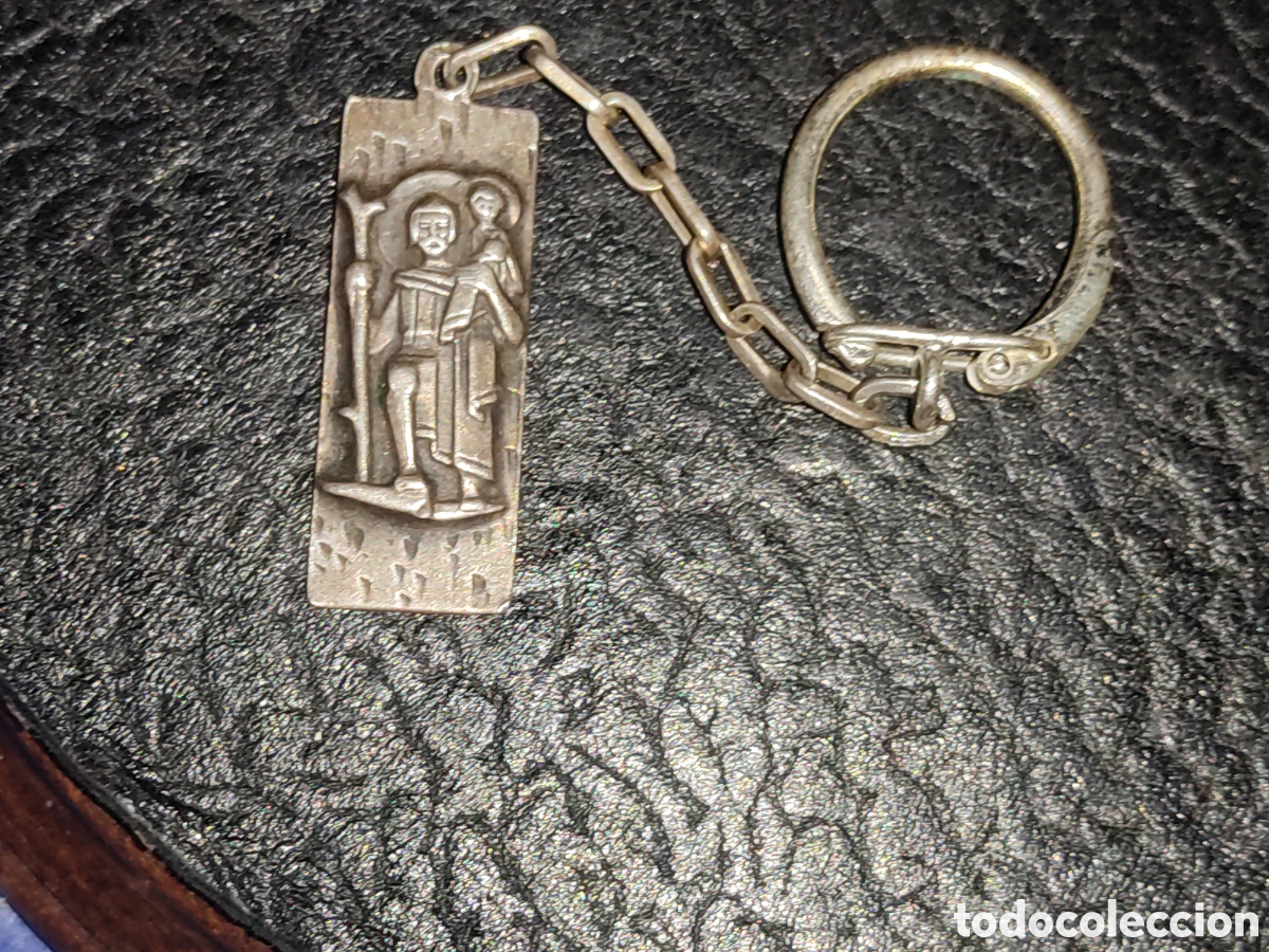 Coleccionismo de llaveros: Llavero San Crist&oacute;bal de plata.A&ntilde;os 60-70.