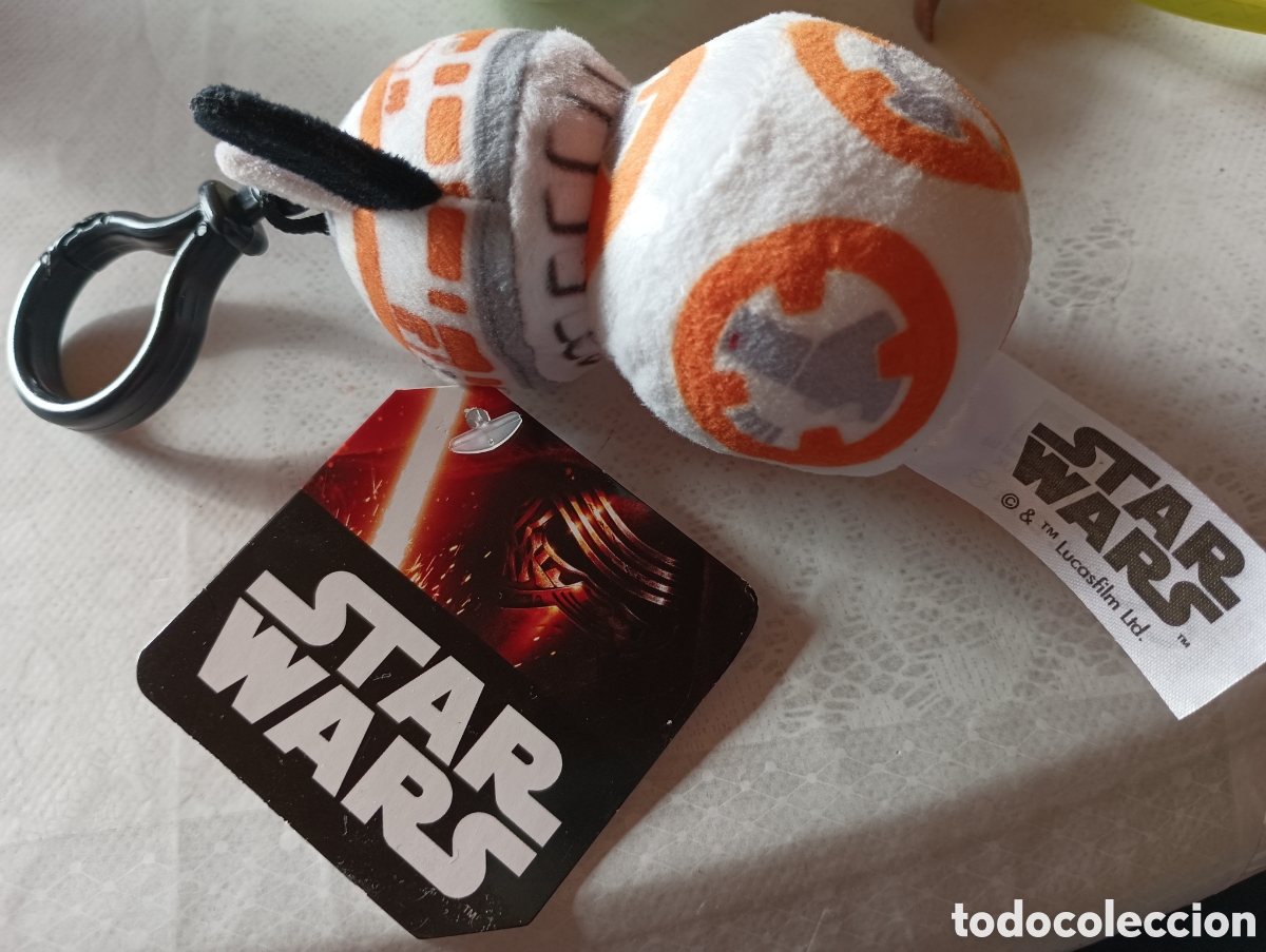 Coleccionismo de llaveros: Llavero peluche robot BB-8 de Star Wars. De Disney original