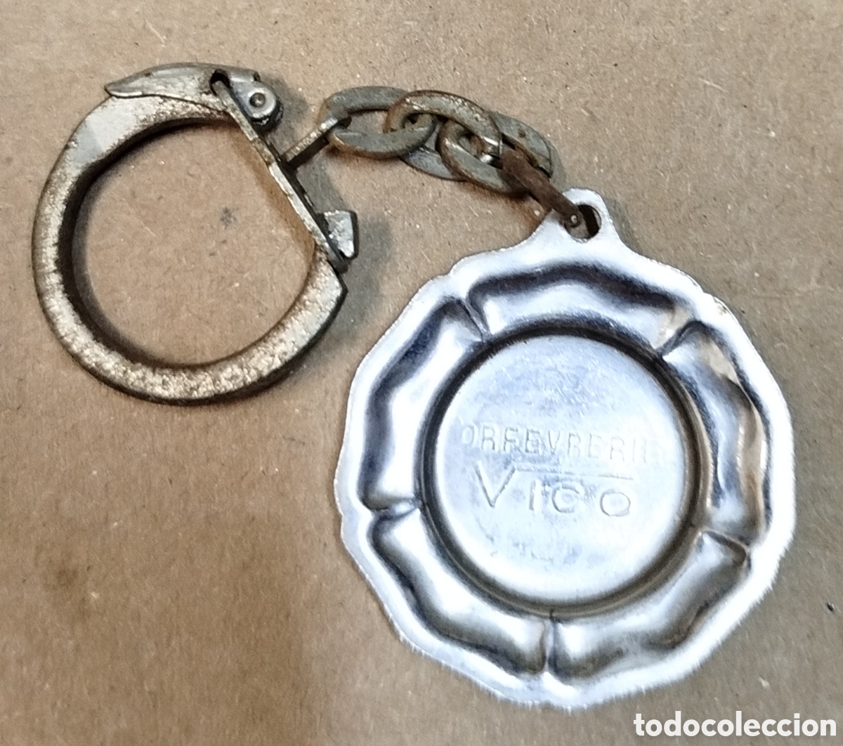 Collectionnisme de portes-cl&eacute;s: Llavero plato Orfevrerie Vico.