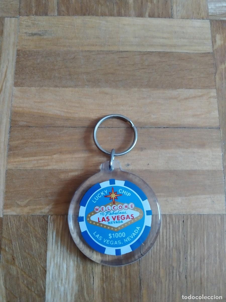 Collectionnisme de portes-cl&eacute;s: LLAVERO CASINO LAS VEGAS NEVADA. EN METACRILATO IGUAL AMBAS CARAS