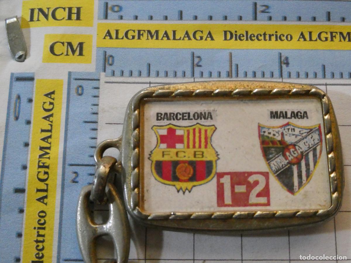 Collectionnisme de portes-cl&eacute;s: LLAVERO DE DEPORTES. PARTIDO FC BARCELONA VS M&Aacute;LAGA CF. MALAGAZO CAMP NOU LIGA 1999 AGOSTINHO