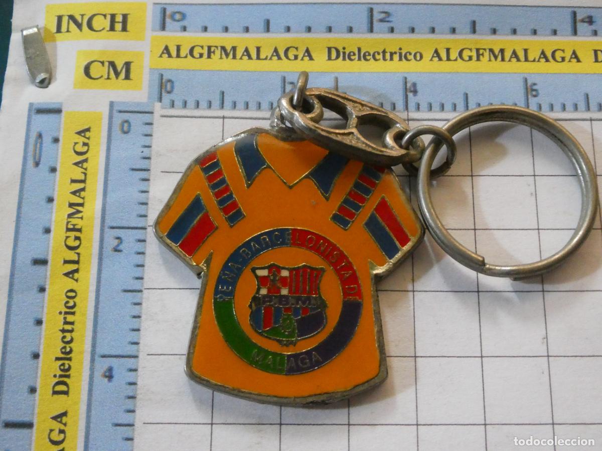 Collectionnisme de portes-cl&eacute;s: LLAVERO DE DEPORTES. F&Uacute;TBOL. FC BARCELONA. PE&Ntilde;A BARCELONISTA DE M&Aacute;LAGA