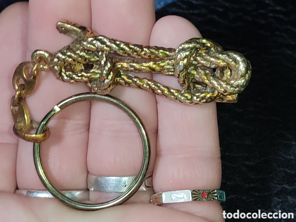 Collezionismo di Portachiavi: Llavero hermoso nudo marinero de bronce, llavero N&aacute;utico.Vintage.