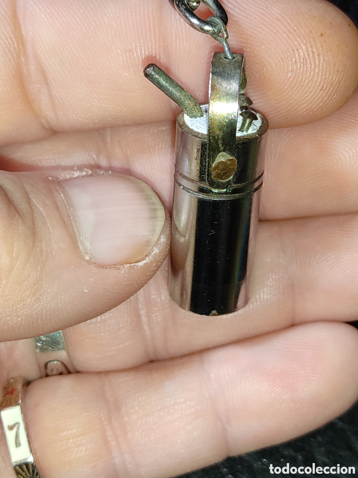 Coleccionismo de llaveros: Llavero lampara de carburo Vintage.