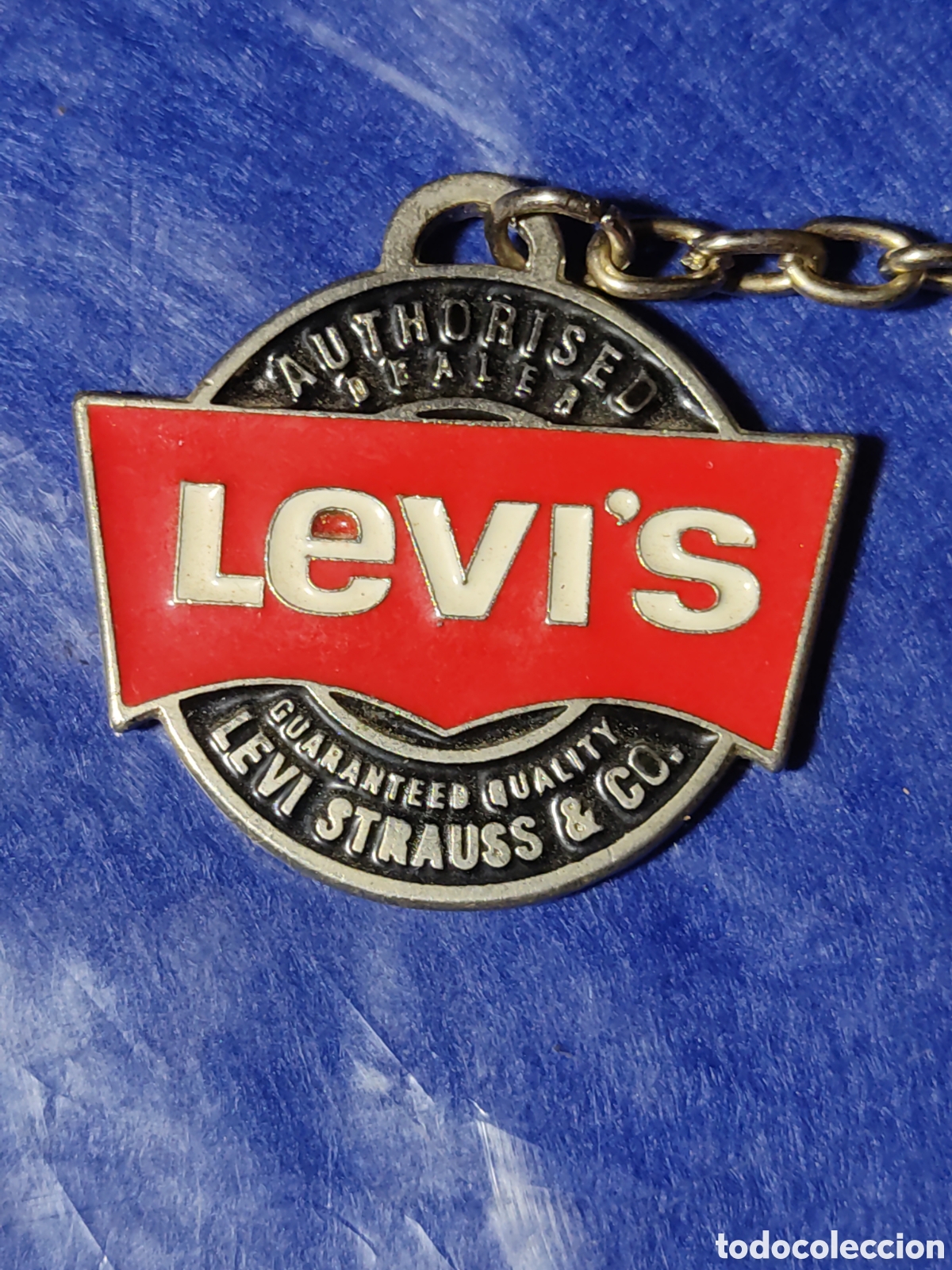 Coleccionismo de llaveros: Llavero Levis Strauss, vaqueros.Vintage. - Foto 2