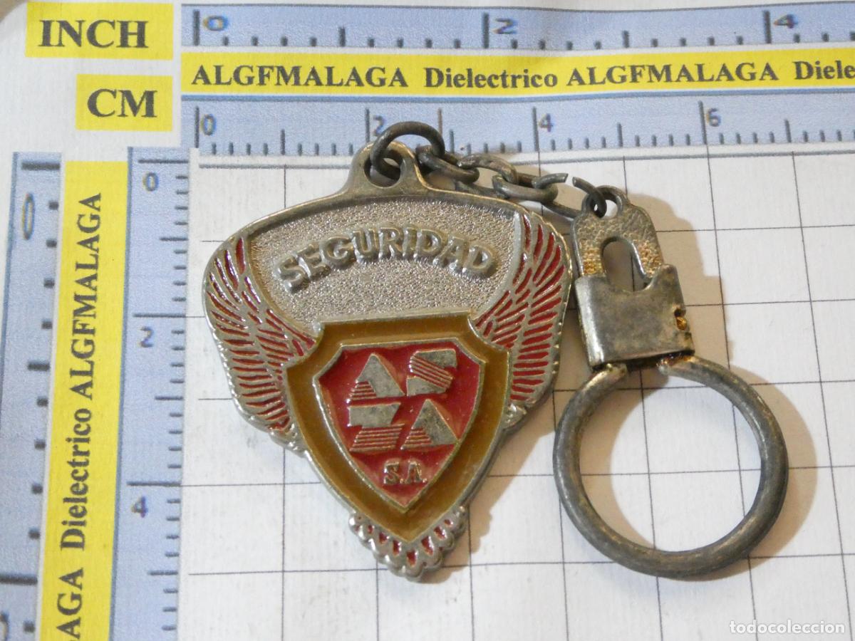 Coleccionismo de llaveros: LLAVERO DE SEGURIDAD PRIVADA VIGILANCIA ASZA.