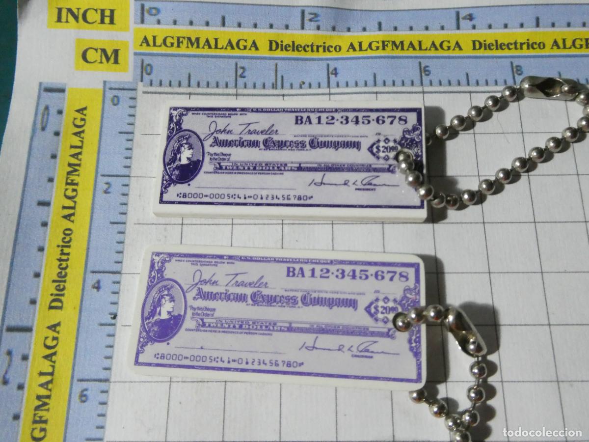Collection of Keychains: 2 LLAVEROS DE BANCOS CAJAS DE AHORRO. AMERICAN EXPRESS COMPANY