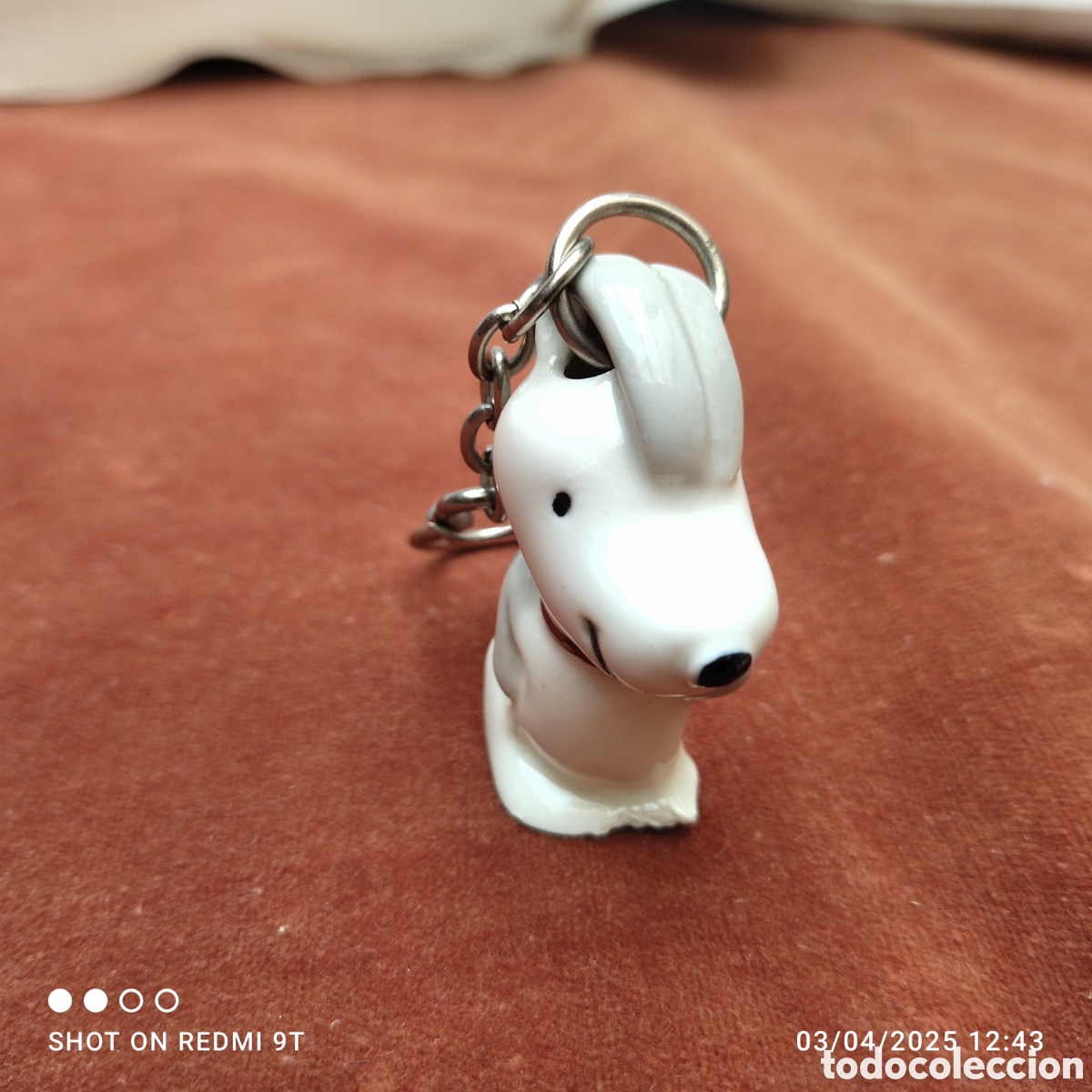 Coleccionismo de llaveros: Llavero cer&aacute;mica snoopy - Foto 3