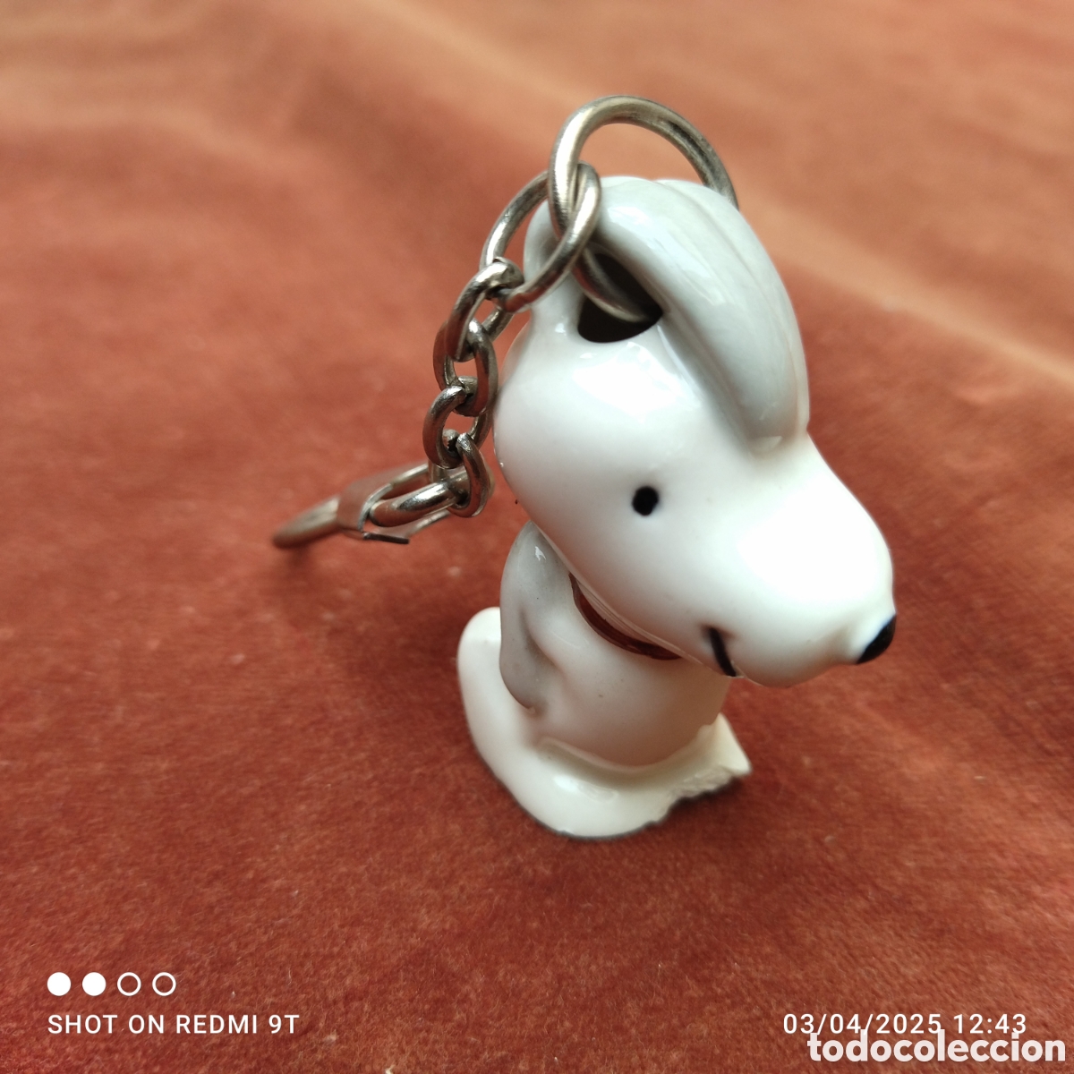 Coleccionismo de llaveros: Llavero cer&aacute;mica snoopy - Foto 1