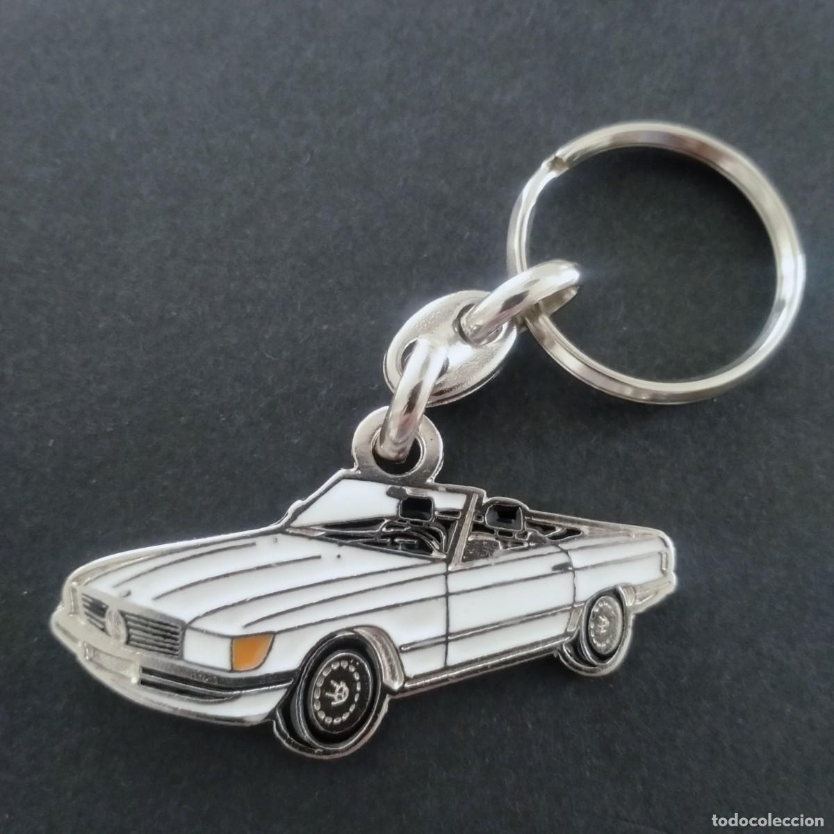 Colecionismo de porta-chaves: llavero mercedes R107 blanco