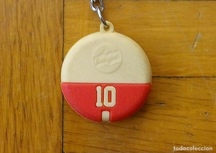 Coleccionismo de llaveros: Babybel. Llavero. Met&aacute;lico. Pl&aacute;stico. N&ordm; 10. 3x3 cm.