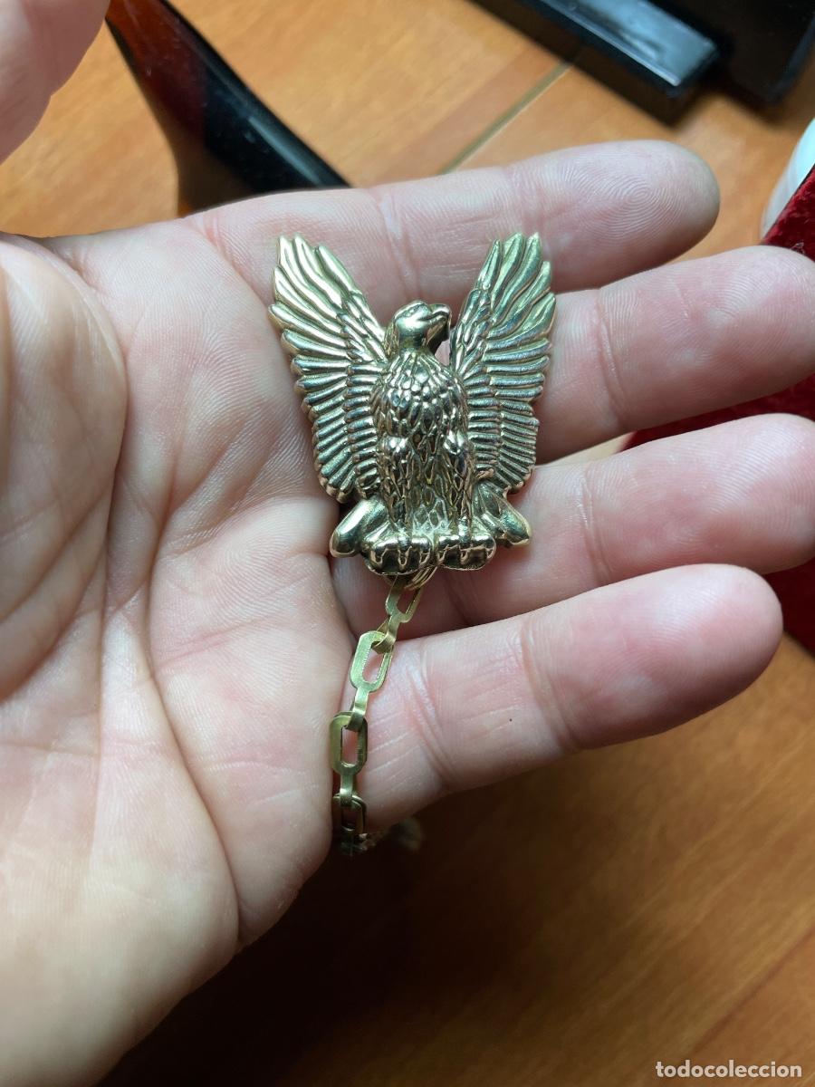 Coleccionismo de llaveros: Antiguo llavero macizo de bronce Eagle - Foto 4