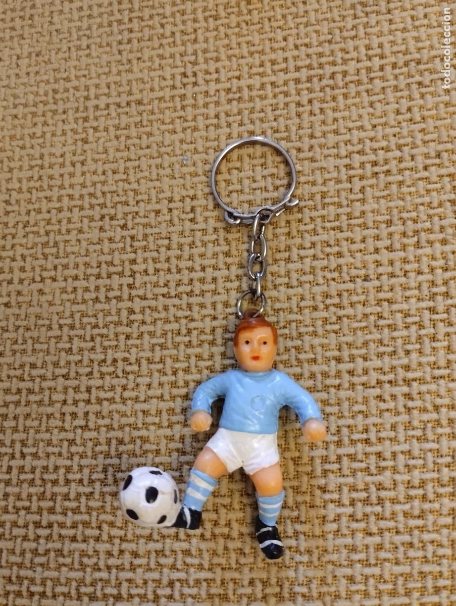 Sammlung von Schl&uuml;sselanh&auml;ngern: Llavero antiguo Futbolista de goma