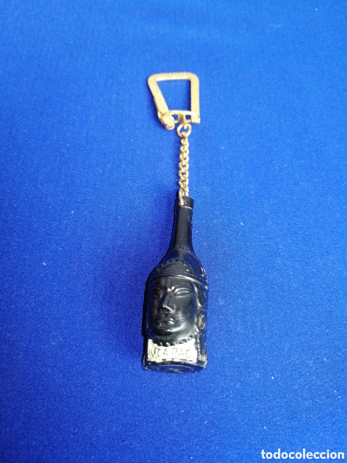 Collectionnisme de portes-cl&eacute;s: LICOR MCAPAC BOTELLA LLAVERO PUBLICIDAD ANTIGUO
