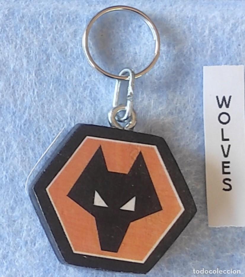 Colecionismo de porta-chaves: Llavero f&uacute;tbol liga inglesa Wolves