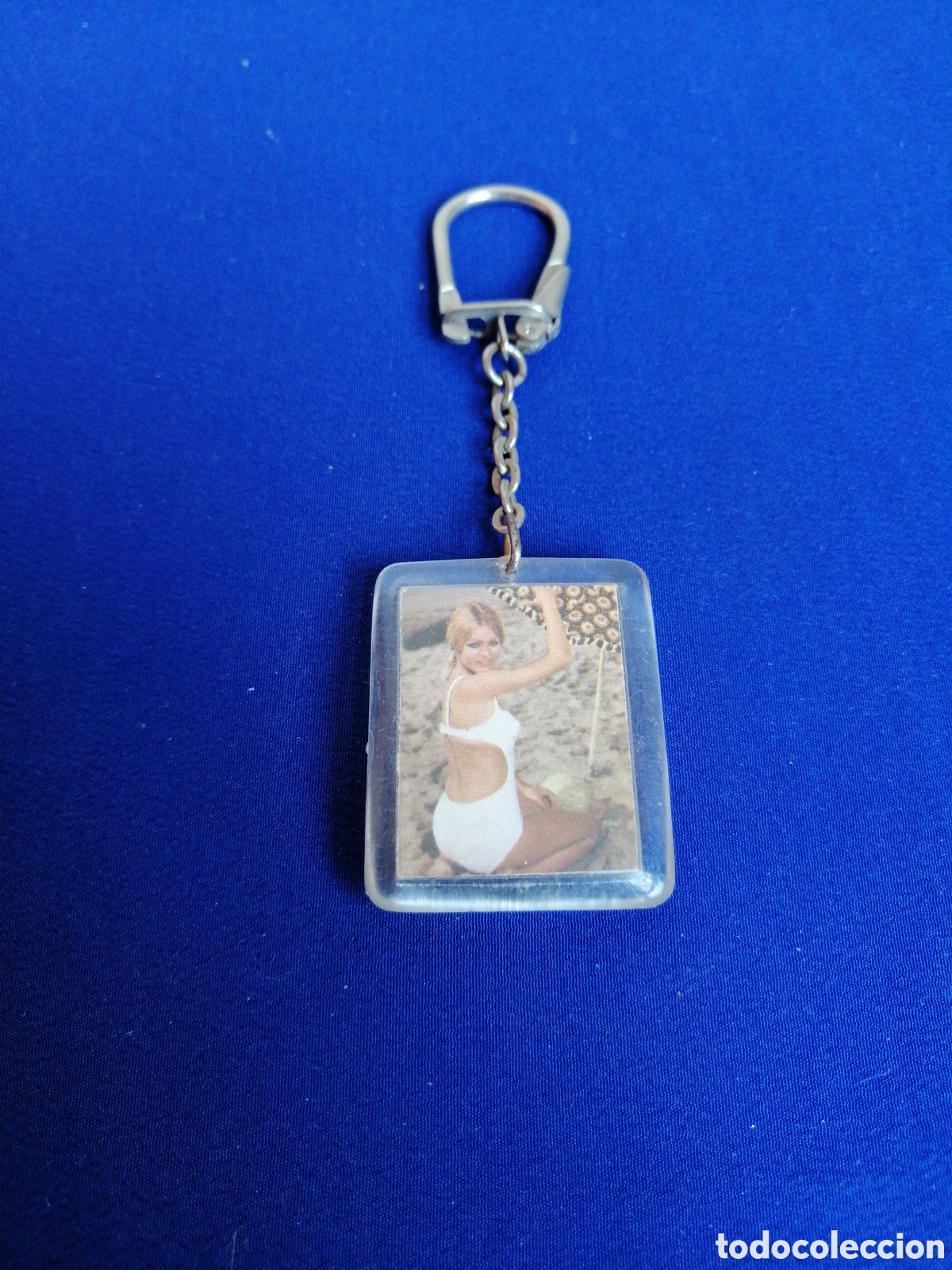 Sammlung von Schl&uuml;sselanh&auml;ngern: TALLERES MART&Iacute; MEC&Aacute;NICA DEL AUTOM&Oacute;VIL (VALENCIA) PIN UP MODELO LLAVERO PUBLICIDAD ANTIGUO