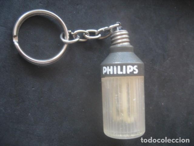 Coleccionismo de llaveros: LLAVERO PHILIPS CON FORMA DE BOMBILLA - Foto 1