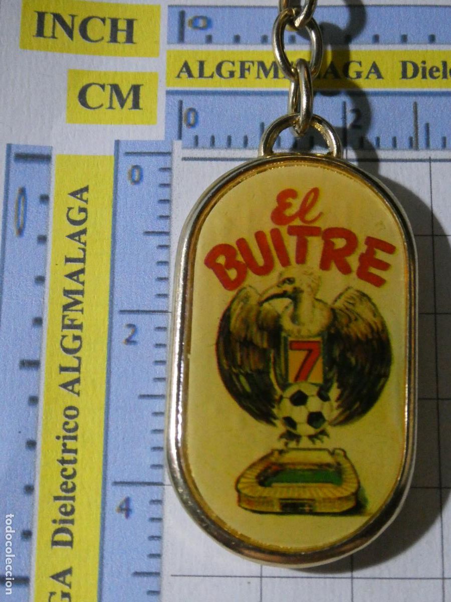 Collectionnisme de portes-cl&eacute;s: LLAVERO DE DEPORTES. F&Uacute;TBOL. REAL MADRID CF. JUGADOR EMILIO BUTRAGUE&Ntilde;O EL BUITRE