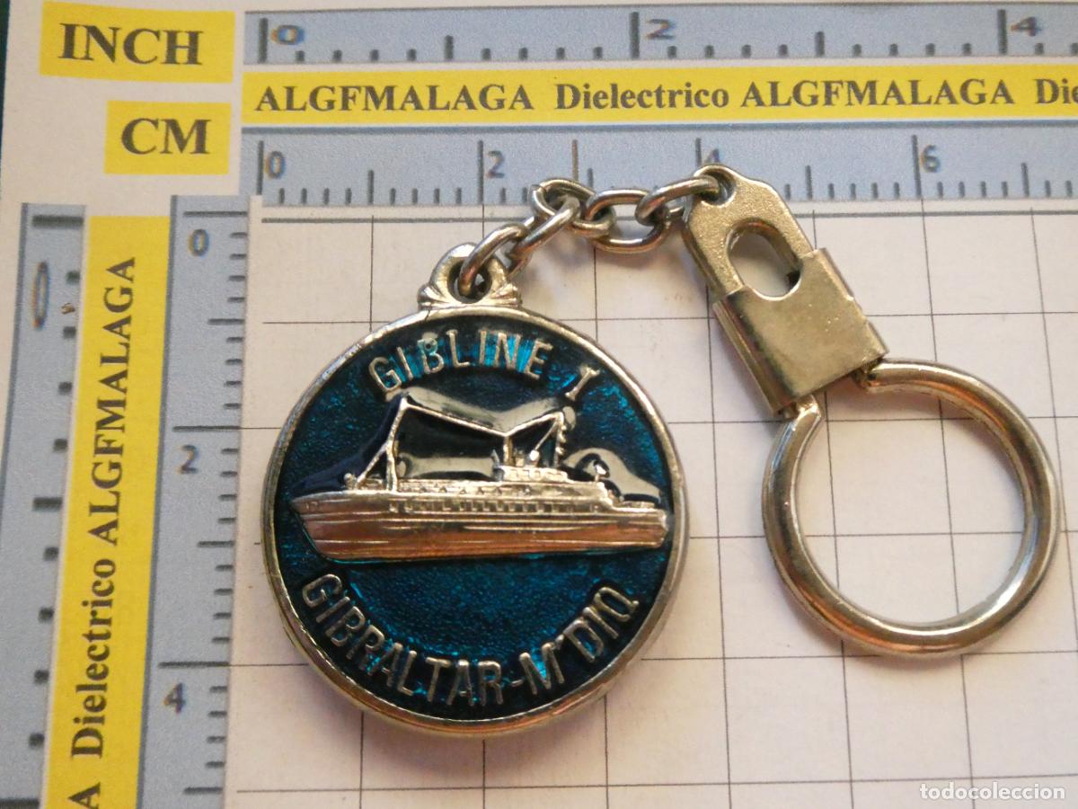 Coleccionismo de llaveros: LLAVERO DE BARCOS NAVIERAS. BARCO BUQUE FERRY GIBLINE I PE&Ntilde;&Oacute;N DE GIBRALTAR