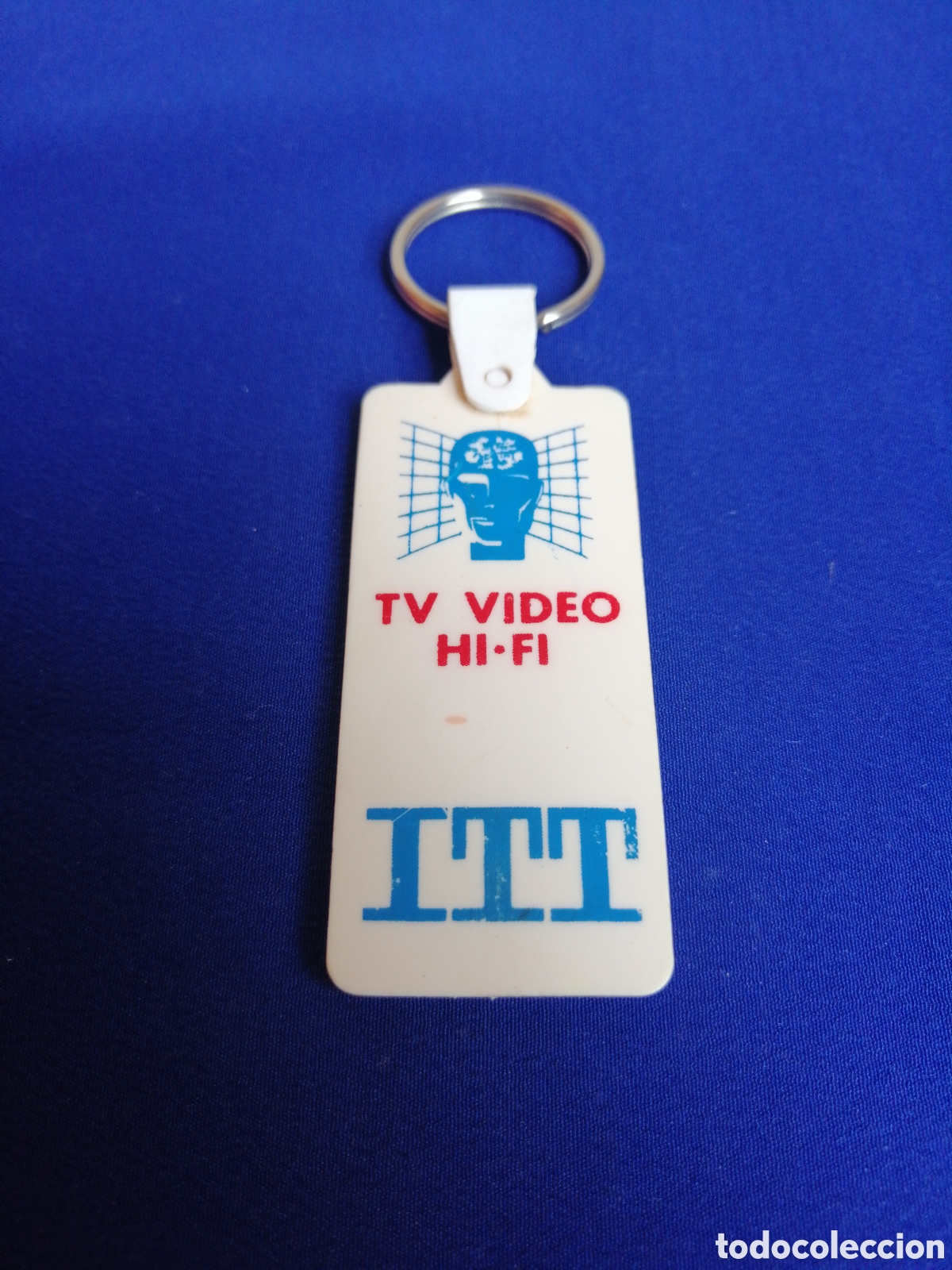 Colecionismo de porta-chaves: ITT L&Iacute;DER EN TECNOLOG&Iacute;A DIGITAL - ITALY - TV VIDEO HI-FI LLAVERO PUBLICIDAD ANTIGUO