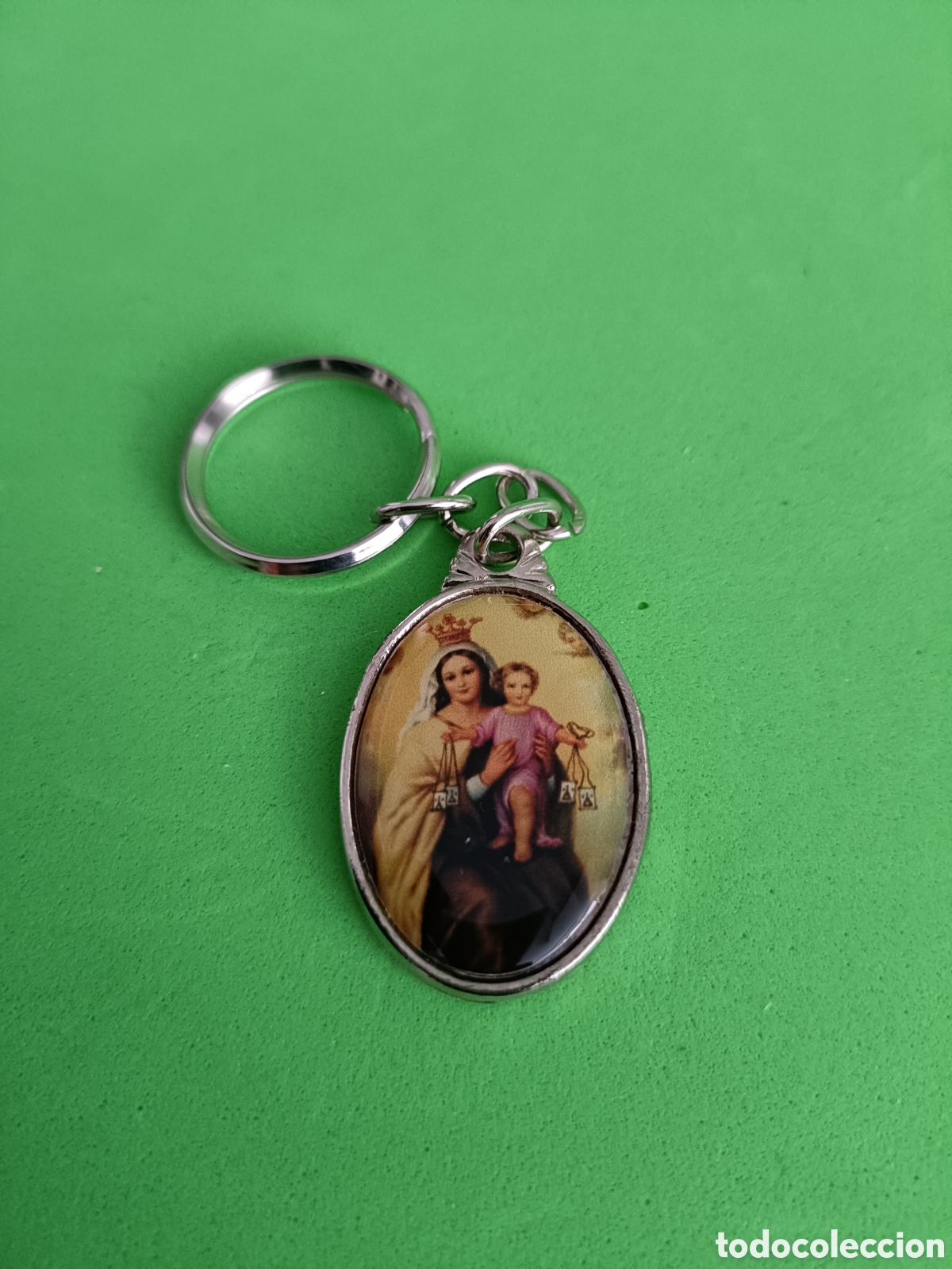 Coleccionismo de llaveros: Vintage llavero Virgen del Carmen M&aacute;laga pescadores
