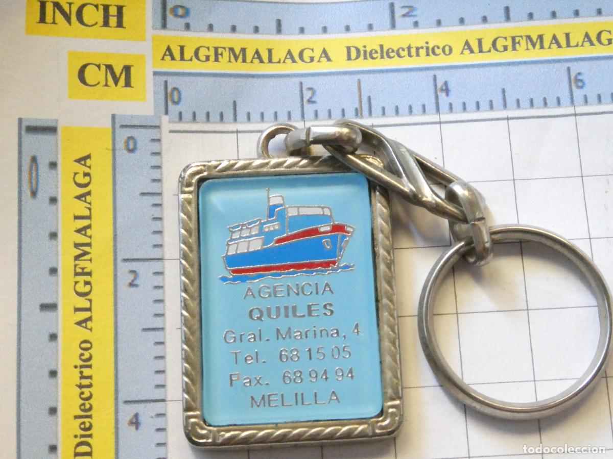 Coleccionismo de llaveros: LLAVERO DE MELILLA. BARCOS NAVIERAS. BARCO AGENCIA MAR&Iacute;TIMA