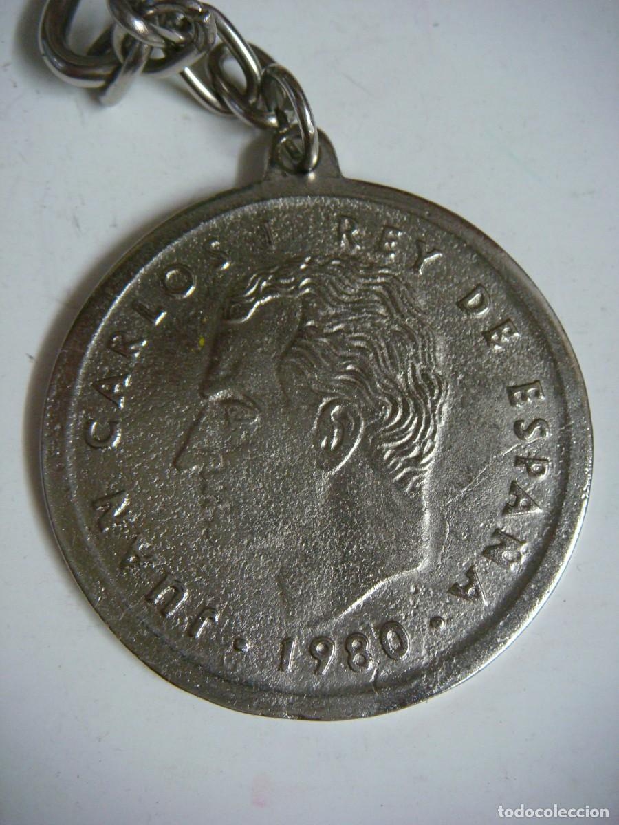 Coleccionismo de llaveros: LLAVERO MONEDA REPRODUCION 100 PESETAS DE JUAN CARLOS I MUNDIAL 82