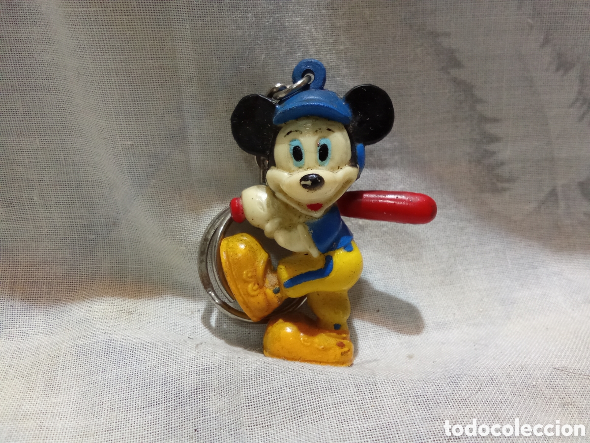 Coleccionismo de llaveros: ANTIGUO LLAVERO DE MICKEY MOUSE JUGADOR DE BASEBALL
