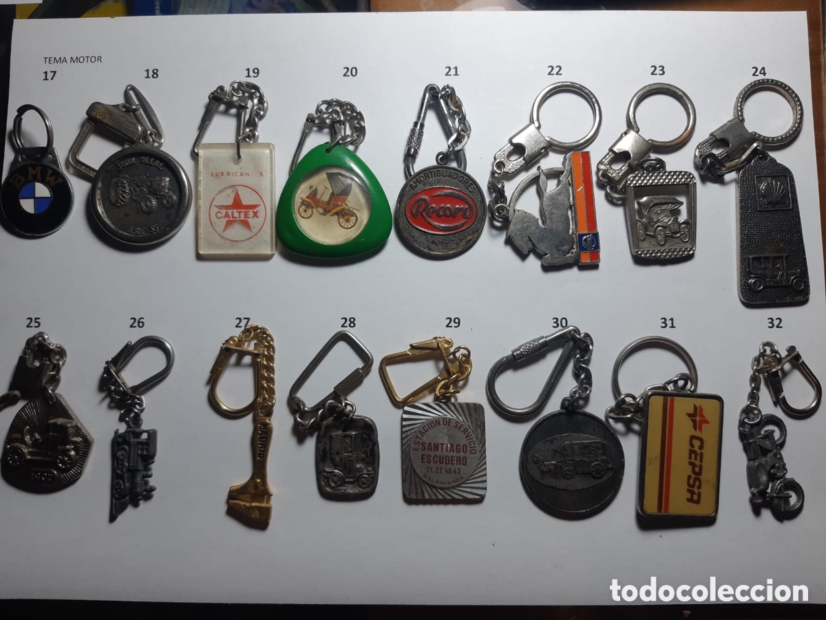 Sammlung von Schl&uuml;sselanh&auml;ngern: Llavero autom&oacute;vil antiguo