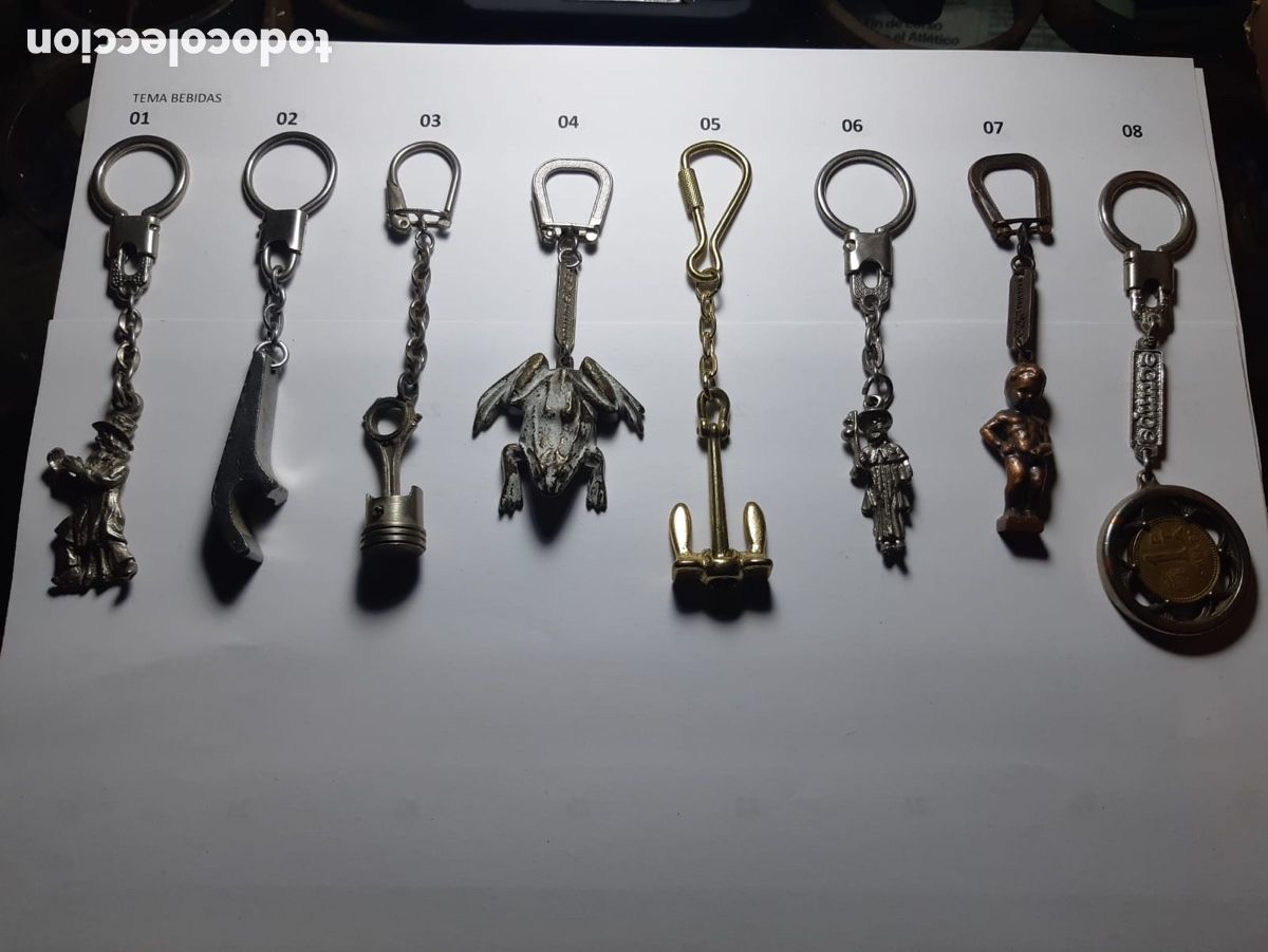 Colecionismo de porta-chaves: Llaveros antiguos variados