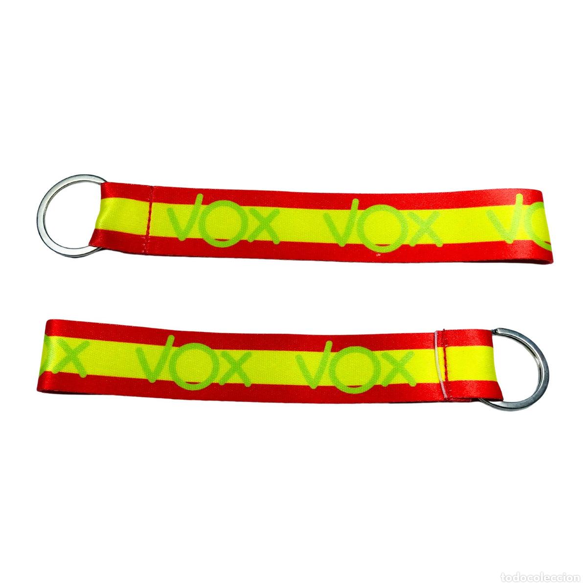 Collection of Keychains: Llavero Tela - Vox Bandera Espa&ntilde;a - K016