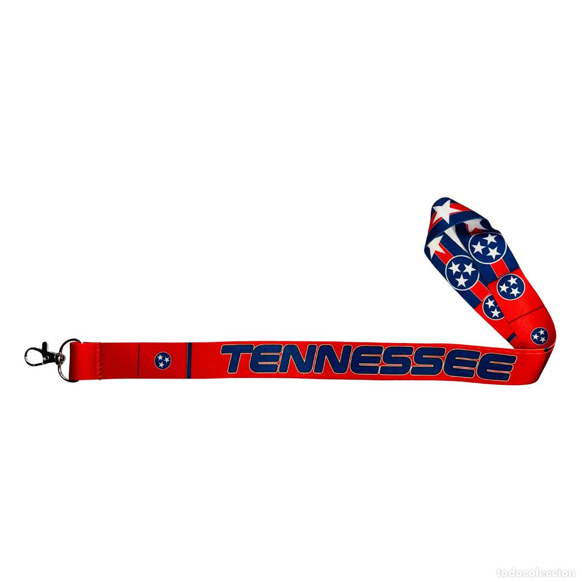 Collection of Keychains: Lanyard - Cinta Cuello - Bandera Estado Tennessee - USA - L097