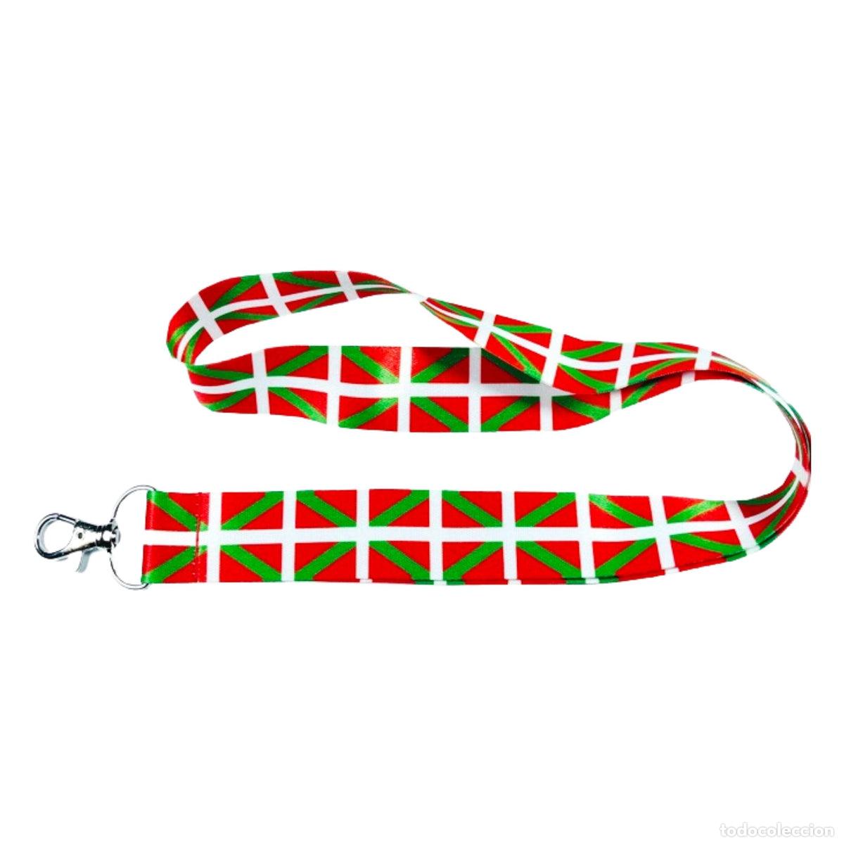 Collection of Keychains: Lanyard &ndash; Cinta Cuello - Bandera Pais Vasco - L030