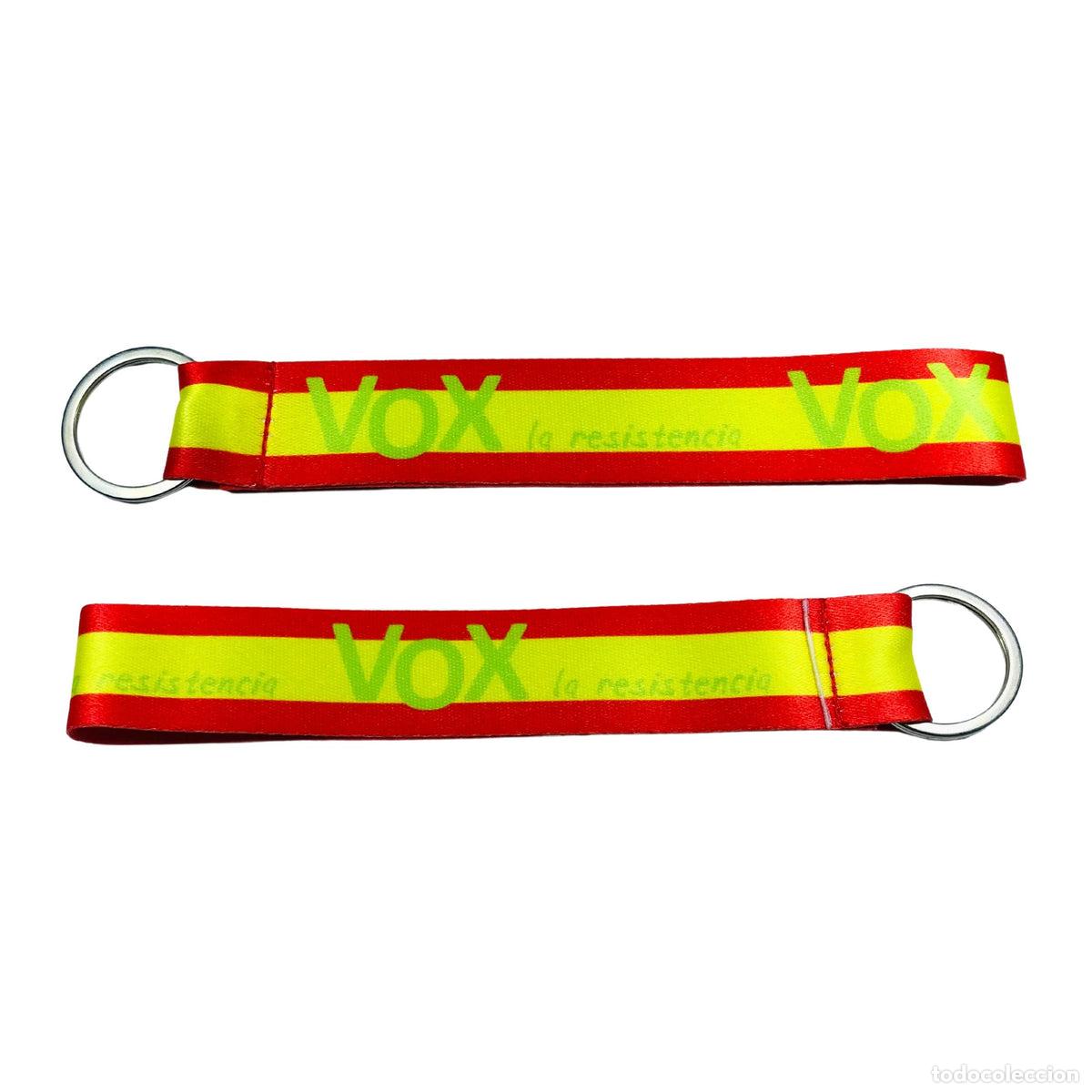 Collection of Keychains: Llavero Tela - Vox La Resistencia - K017