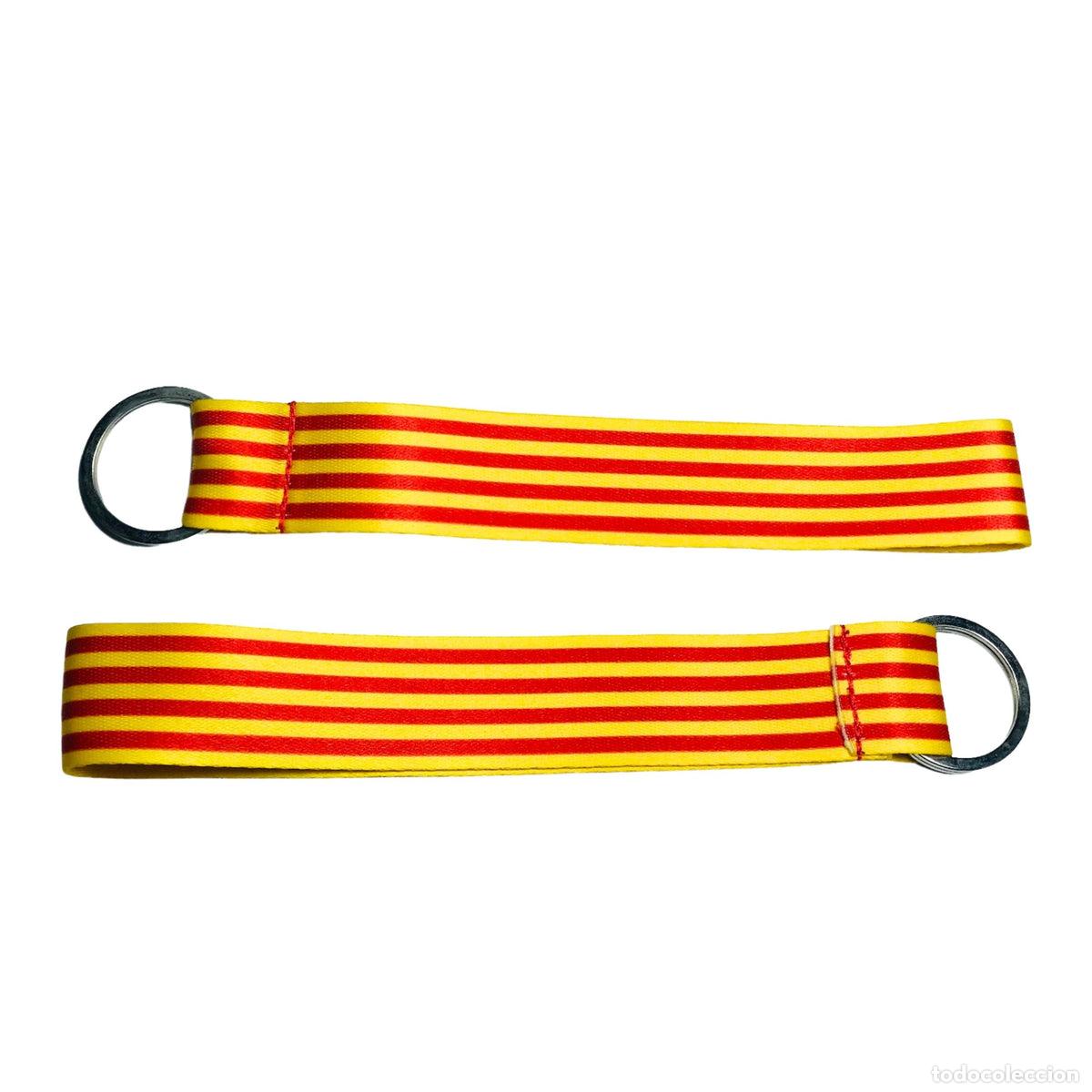 Collection of Keychains: Llavero Tela - Bandera de Catalu&ntilde;a - K043