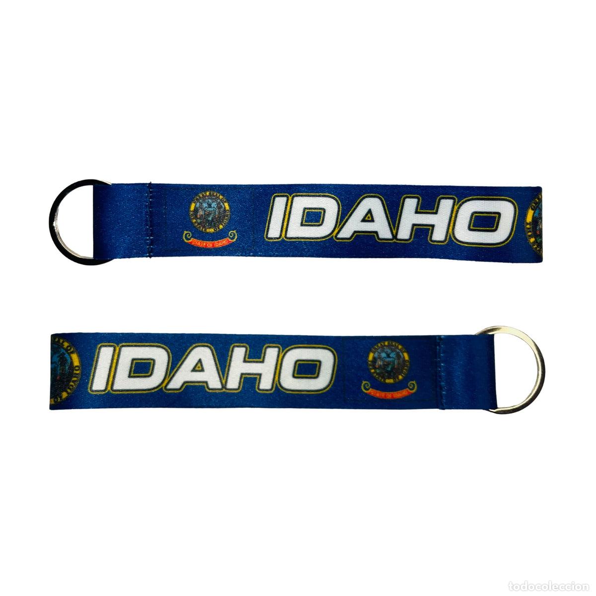 Collection of Keychains: Llavero Tela - Bandera Estado Idaho - USA - K071