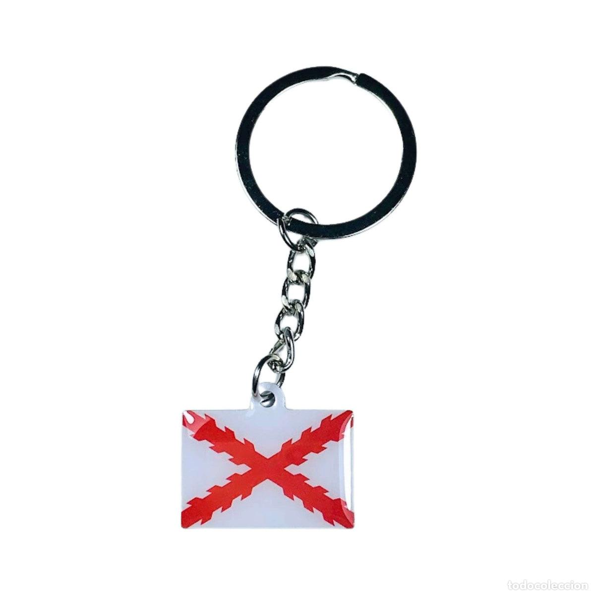 Collection of Keychains: Llavero - Bandera de Borgo&ntilde;a - Espa&ntilde;a