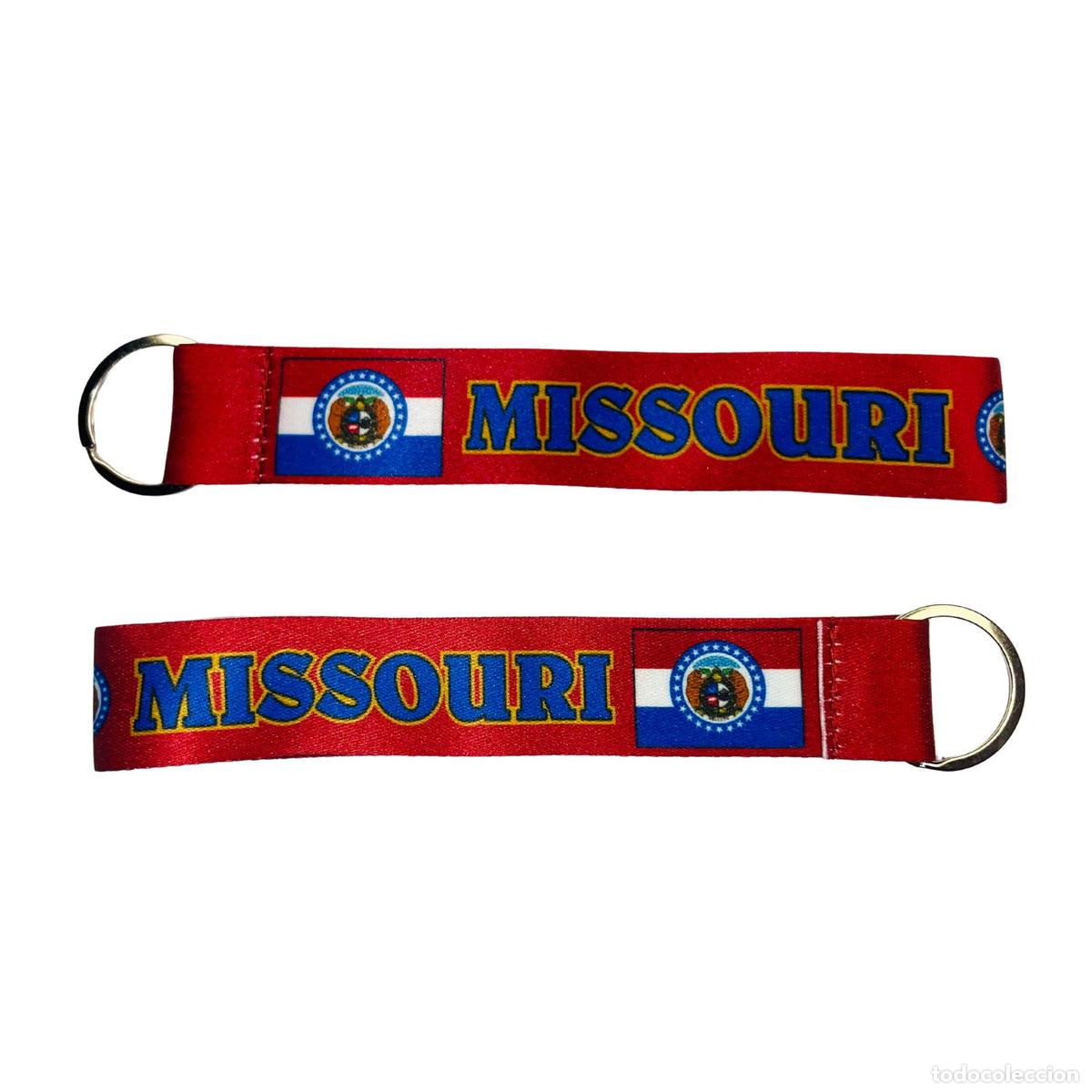 Colecionismo de porta-chaves: Llavero Tela - Bandera Estado Missouri - USA - K079