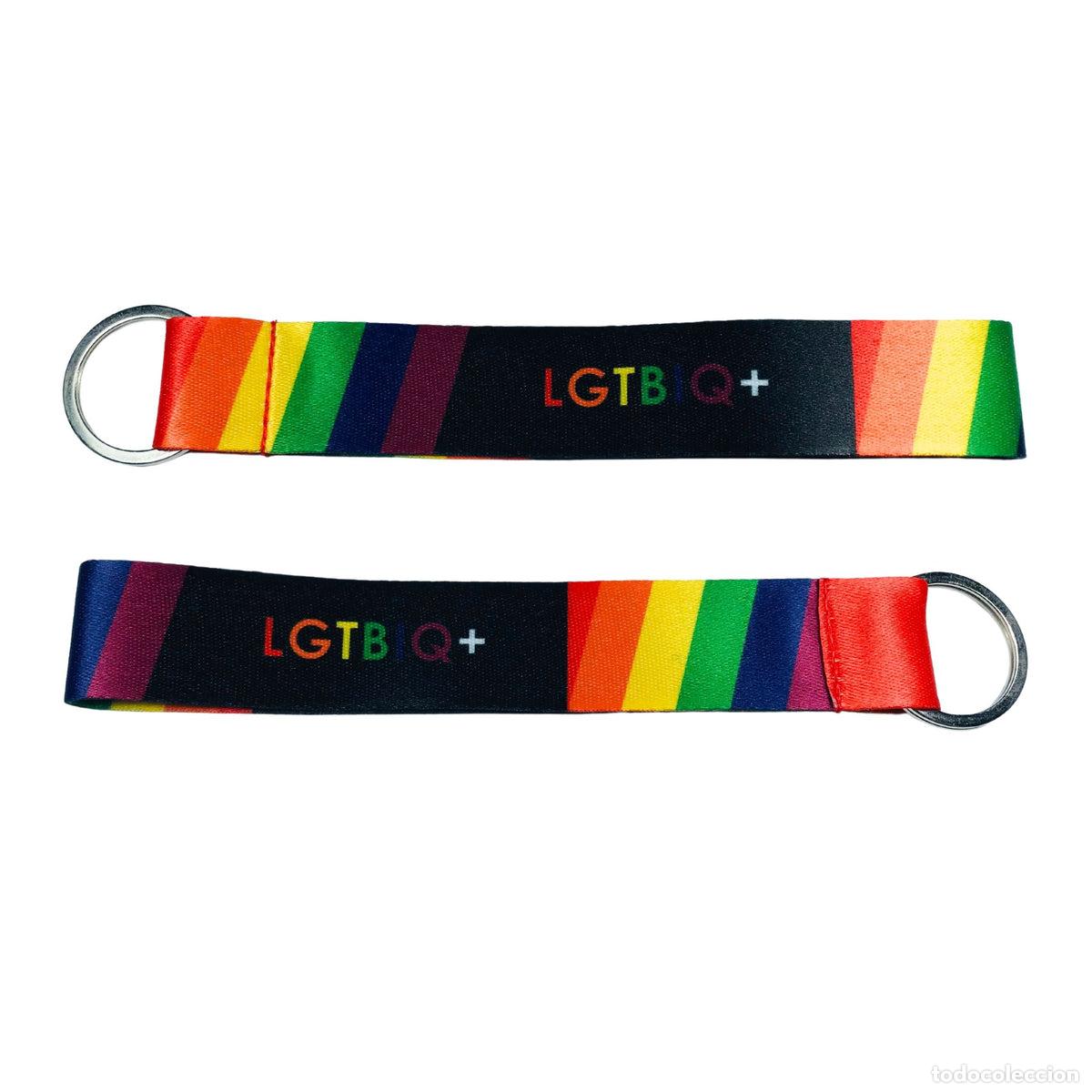 Sammlung von Schl&uuml;sselanh&auml;ngern: Llavero Tela - Bandera Lgtbiq+ - K034