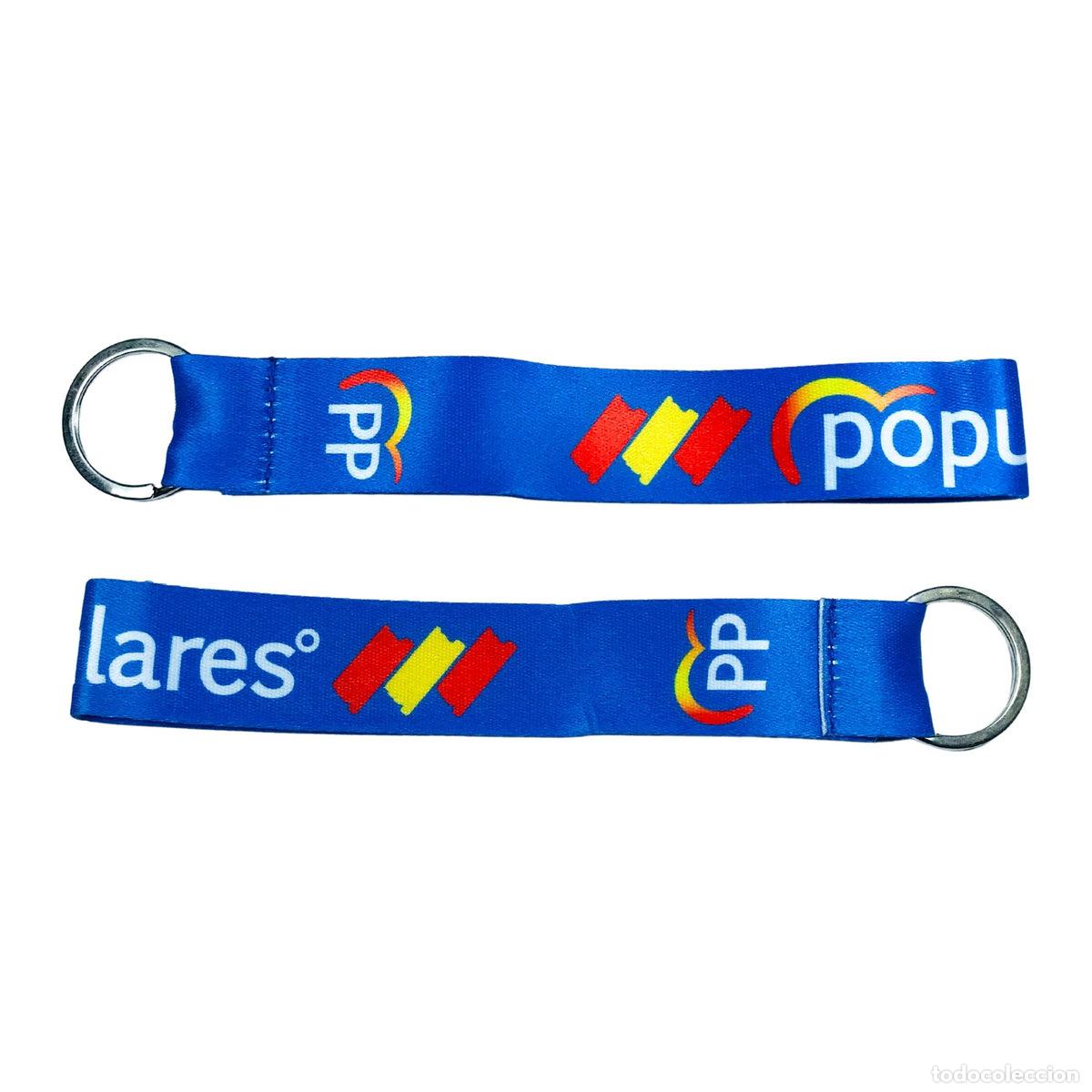 Sammlung von Schl&uuml;sselanh&auml;ngern: Llavero Tela - Pp Populares Bandera Espa&ntilde;a - K008