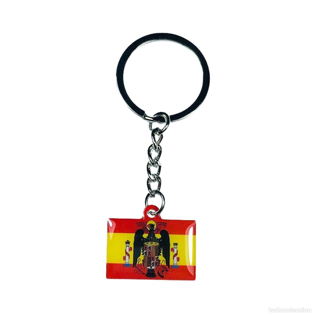 Collection of Keychains: Llavero - Bandera de Espa&ntilde;a Franco
