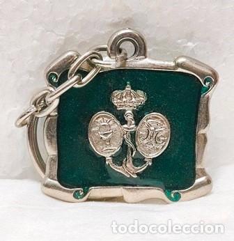 Sammlung von Schl&uuml;sselanh&auml;ngern: LLAVERO DE METAL ESMALTADO BAR RESTAURANTE FINA (SEVILLA) - LLAV-28243 - B-1077