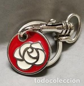 Collection of Keychains: LLAVERO DE METAL MONEDA CARRITO DE LA COMPRA VOTA PSOE - LLAV-28329 - B-1081