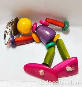 Collectionnisme de portes-cl&eacute;s: LLAVERO DE MADERA MU&Ntilde;ECO ARTICULADO - LLAV-28335 - B-1082