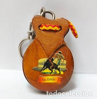 Collectionnisme de portes-cl&eacute;s: LLAVERO DE MADERA CASTA&Ntilde;UELAS RECUERDO DE ESPA&Ntilde;A - LLAV-28344 - B-1082