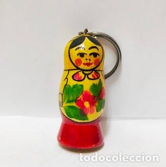 Collectionnisme de portes-cl&eacute;s: LLAVERO DE MADERA MU&Ntilde;ECA RUSA MATRIOSKA - LLAV-28346 - B-1082